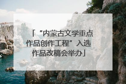 “内蒙古文学重点作品创作工程”入选作品改稿会举办