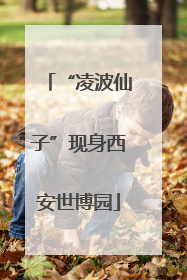 “凌波仙子”现身西安世博园