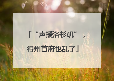 “声援洛杉矶”，得州首府也乱了