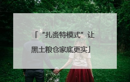 “扎赉特模式”让黑土粮仓家底更实