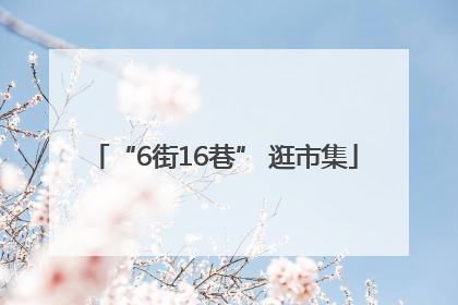 “6街16巷” 逛市集