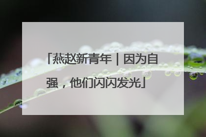 燕赵新青年｜因为自强，他们闪闪发光