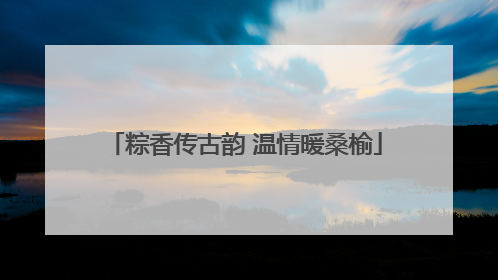 粽香传古韵 温情暖桑榆