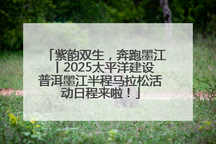 紫韵双生，奔跑墨江丨2025太平洋建设普洱墨江半程马拉松活动日程来啦！