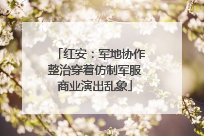 红安：军地协作整治穿着仿制军服商业演出乱象