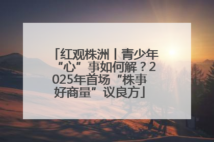 红观株洲丨青少年“心”事如何解？2025年首场“株事好商量”议良方