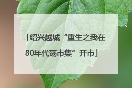 绍兴越城“重生之我在80年代荡市集”开市