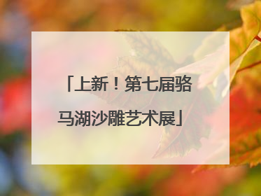 上新！第七届骆马湖沙雕艺术展