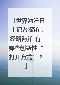 世界海洋日丨记者探访：经略海洋 有哪些创新性“打开方式”？