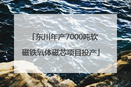 东川年产7000吨软磁铁氧体磁芯项目投产