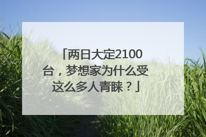 两日大定2100台，梦想家为什么受这么多人青睐？