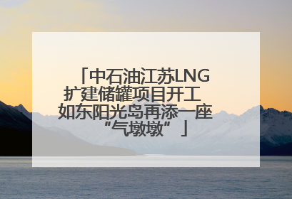 中石油江苏LNG扩建储罐项目开工 如东阳光岛再添一座“气墩墩”