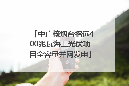 中广核烟台招远400兆瓦海上光伏项目全容量并网发电