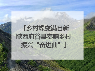 乡村蝶变满目新 陕西府谷县奏响乡村振兴“奋进曲”