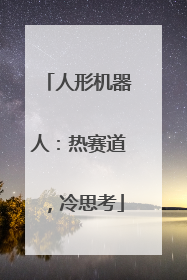 人形机器人：热赛道，冷思考
