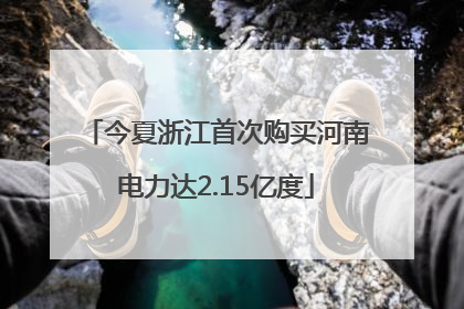今夏浙江首次购买河南电力达2.15亿度