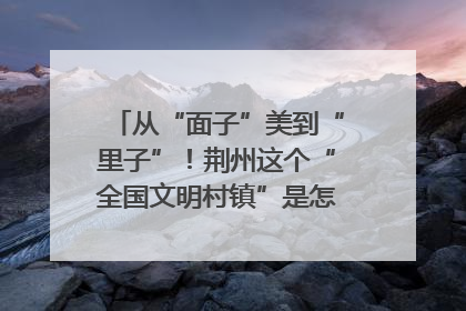 从“面子”美到“里子”！荆州这个“全国文明村镇”是怎样炼成的？
