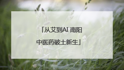 从艾到AI 南阳中医药破土新生