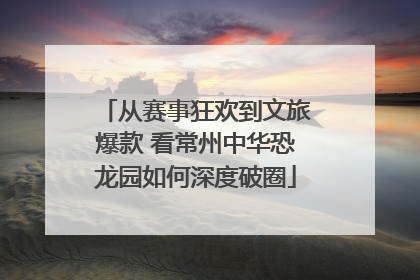 从赛事狂欢到文旅爆款 看常州中华恐龙园如何深度破圈