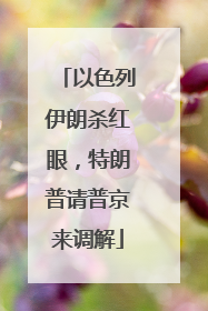 以色列伊朗杀红眼，特朗普请普京来调解