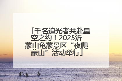 千名追光者共赴星空之约！2025沂蒙山龟蒙景区“夜爬蒙山”活动举行
