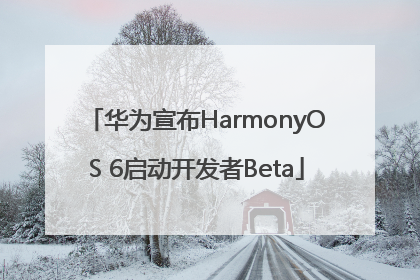 华为宣布HarmonyOS 6启动开发者Beta