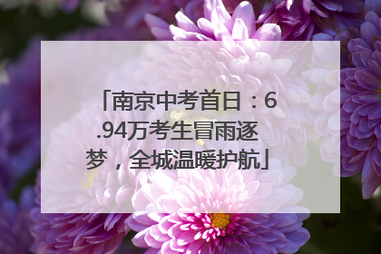 南京中考首日：6.94万考生冒雨逐梦，全城温暖护航