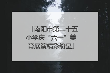 南阳市第二十五小学庆“六一”美育展演精彩纷呈