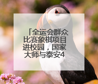全运会群众比赛象棋项目进校园，国家大师与泰安40名学生“一对十”对弈