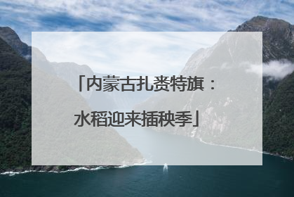 内蒙古扎赉特旗：水稻迎来插秧季