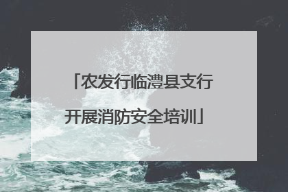 农发行临澧县支行开展消防安全培训