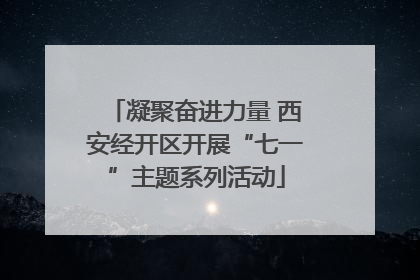 凝聚奋进力量 西安经开区开展“七一”主题系列活动