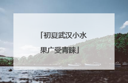 初夏武汉小水果广受青睐