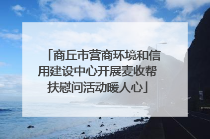 商丘市营商环境和信用建设中心开展麦收帮扶慰问活动暖人心