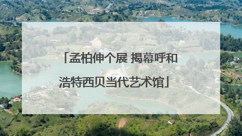 孟柏伸个展 揭幕呼和浩特西贝当代艺术馆