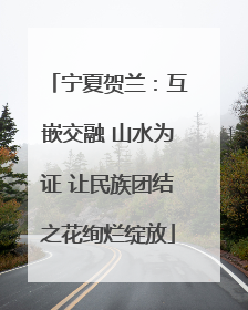宁夏贺兰：互嵌交融 山水为证 让民族团结之花绚烂绽放