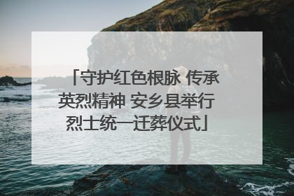 守护红色根脉 传承英烈精神 安乡县举行烈士统一迁葬仪式
