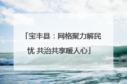 宝丰县：网格聚力解民忧 共治共享暖人心