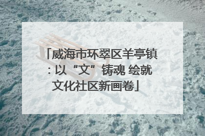 威海市环翠区羊亭镇：以“文”铸魂 绘就文化社区新画卷