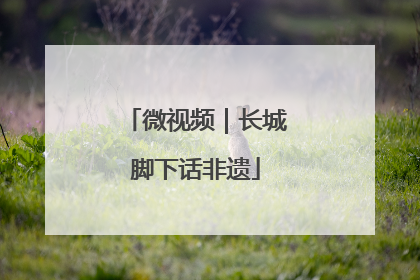 微视频｜长城脚下话非遗