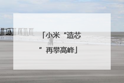 小米“造芯”再攀高峰