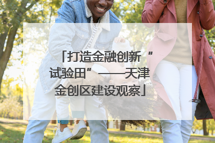 打造金融创新“试验田”——天津金创区建设观察