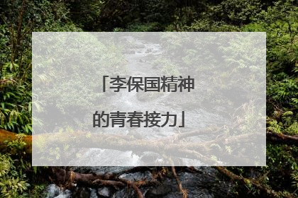 李保国精神的青春接力