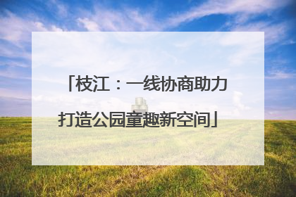 枝江：一线协商助力打造公园童趣新空间