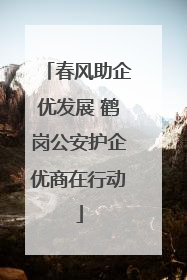春风助企优发展 鹤岗公安护企优商在行动
