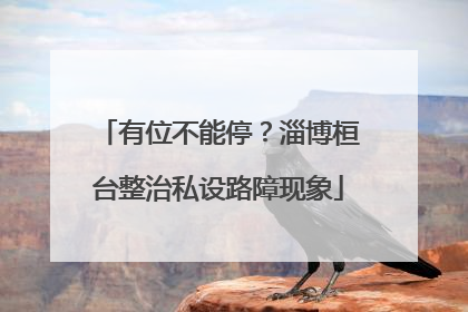 有位不能停？淄博桓台整治私设路障现象