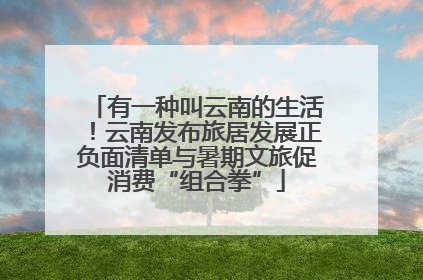 有一种叫云南的生活！云南发布旅居发展正负面清单与暑期文旅促消费“组合拳”
