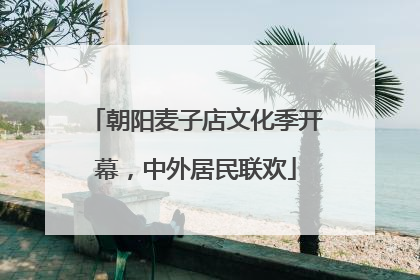 朝阳麦子店文化季开幕，中外居民联欢