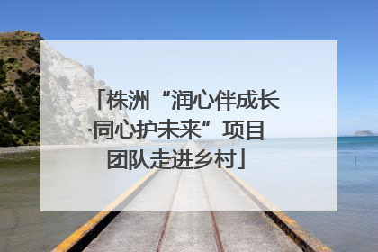 株洲“润心伴成长·同心护未来”项目团队走进乡村