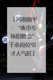 河南镇平：“夜市专场招聘会”千余岗位引才人气旺